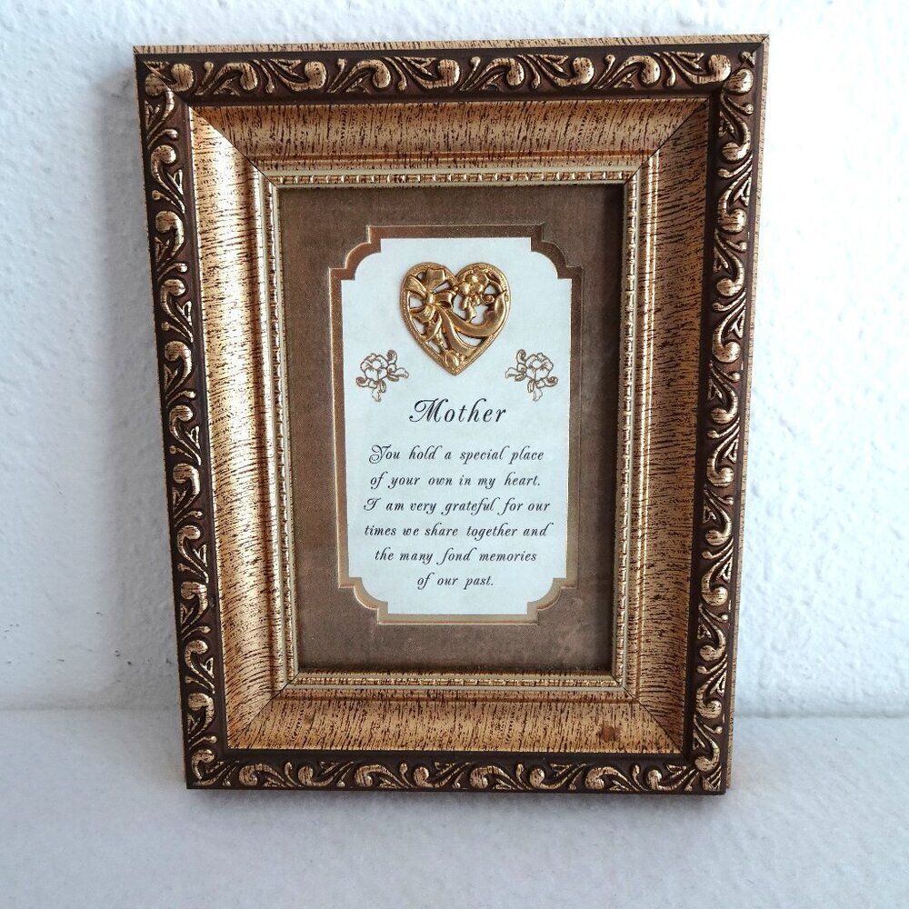 Framed Ornate Mother Print Framed 5"x7"Mother's Day Gift Appreciation Love